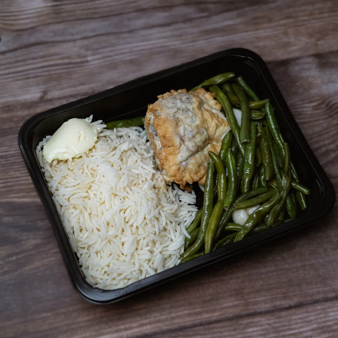 Рис зі смаженим хеком та спаржею з часником, фото 1, цена от  грн